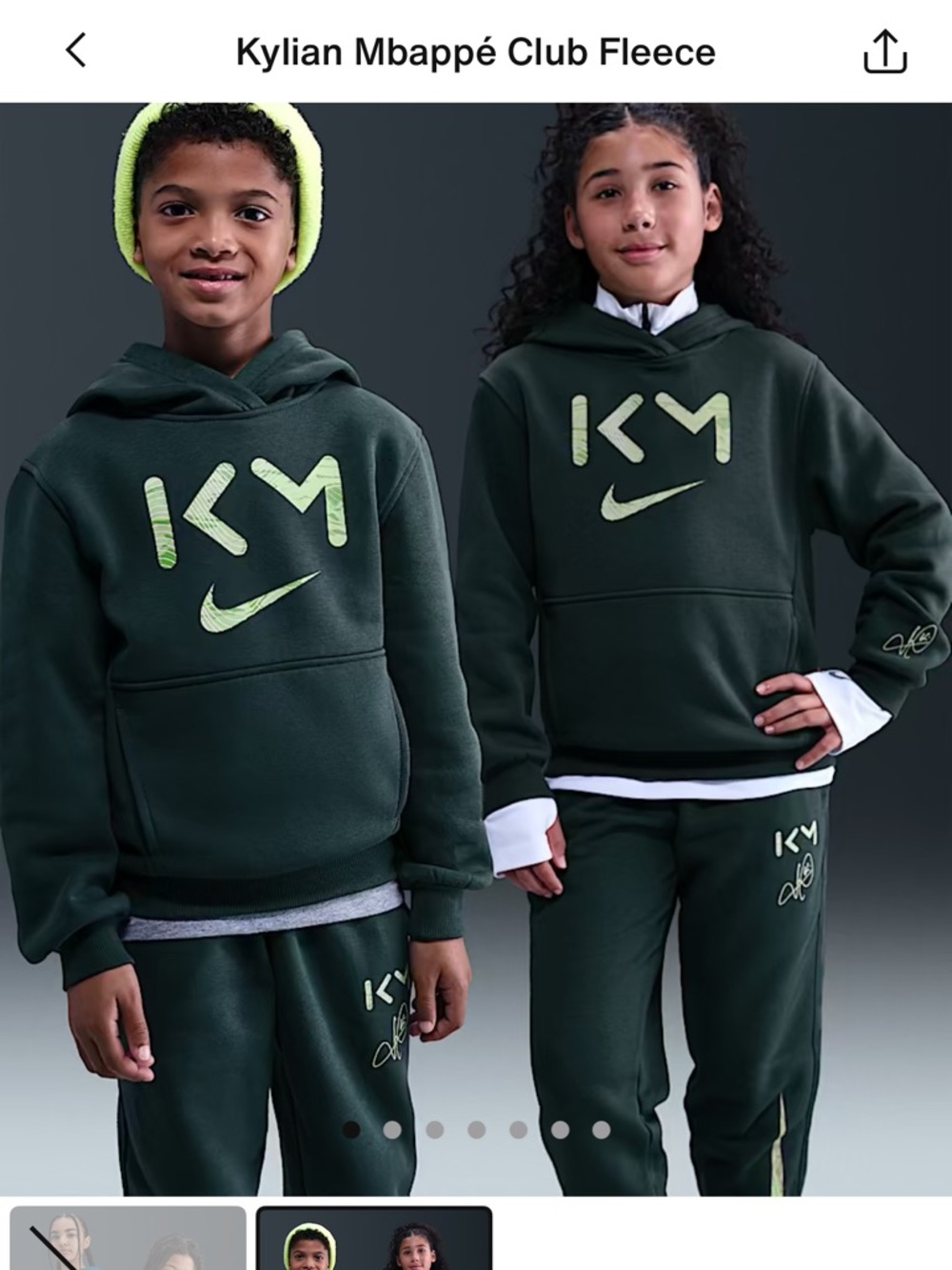 Youth Nike Kylie Mbappe hooded sweatshirt